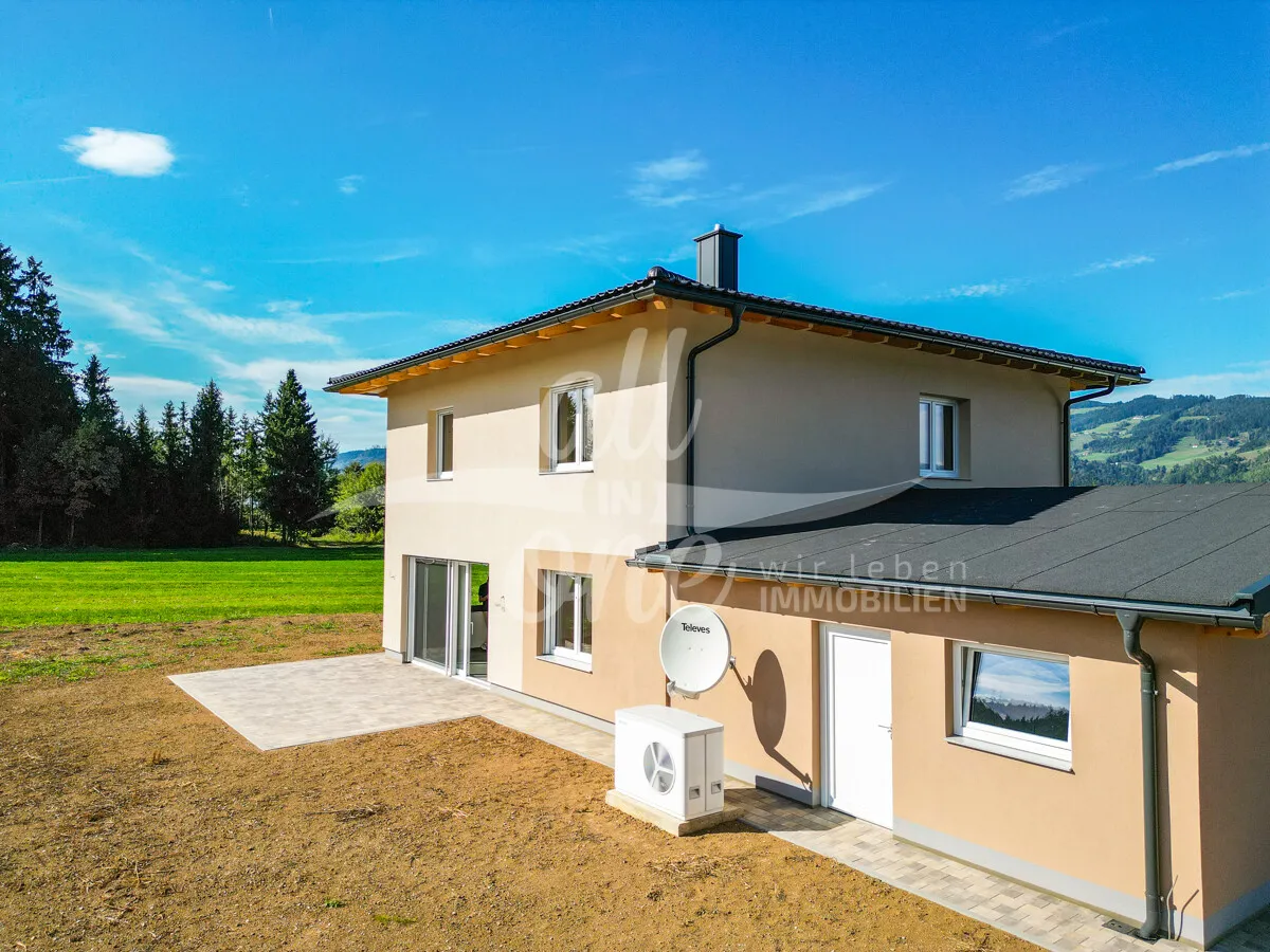 BEZUGSFERTIG- Einfamilienhaus mit großem Grundstück und Doppelcarport im Bezirk Völkermarkt - Ansicht 2