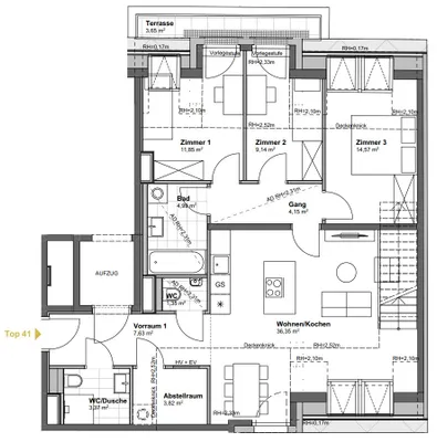 4-Zimmer-Wohnung kaufen in Wien – 98,42 m², € 883.900 – Bild 7 von 10