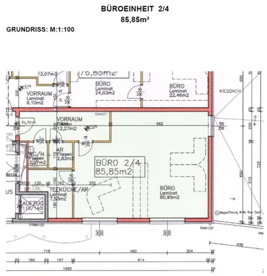 1-Zimmer-Gewerbeimmobilie mieten in Wiener Neustadt Land – 89,1 m², € 1.169 – Bild 7 von 7