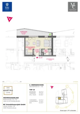 1-Zimmer-Wohnung kaufen in Tulln – 30,21 m², € 198.000 – Bild 12 von 12