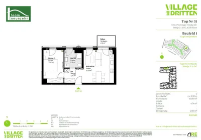 2-Zimmer-Wohnung mieten in Wien – 45,66 m², € 1.129 – Bild 26 von 26