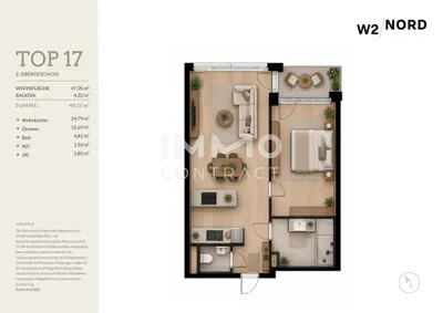 Immobilie kaufen in Wien – 47,05 m², € 266.216 – Bild 8 von 8