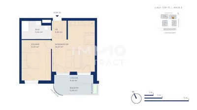 Immobilie kaufen in Wien – 49,62 m², € 292.950 – Bild 8 von 8