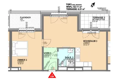 2-Zimmer-Wohnung mieten in Wiener Neustadt – 61,84 m², € 1.310 – Bild 8 von 14