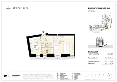 2-Zimmer-Wohnung kaufen in Wien – 48,5 m², € 277.100 – Bild 9 von 9