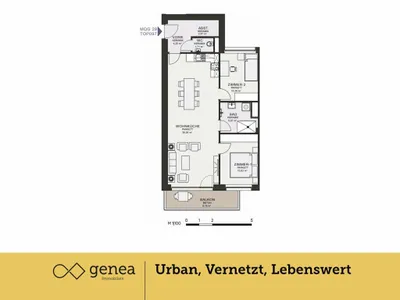 3-Zimmer-Wohnung mieten in Graz – 73,87 m², € 1.173 – Bild 2 von 20