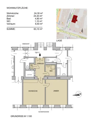 2-Zimmer-Wohnung kaufen in Wien – 64,3 m², € 375.000 – Bild 19 von 19