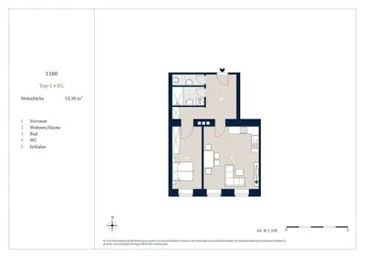 2-Zimmer-Wohnung kaufen in Wien – 53,38 m², € 339.000 – Bild 8 von 8