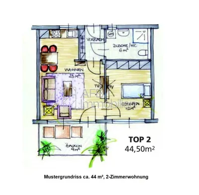 2-Zimmer-Wohnung mieten in Graz-Umgebung – 44,84 m², € 662 – Bild 19 von 19