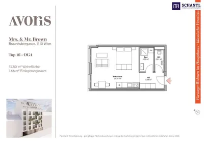 1-Zimmer-Wohnung kaufen in Wien – 37,8 m², € 205.000 – Bild 14 von 15
