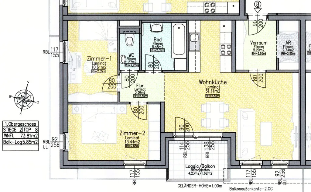 Wunderschöne Balkonwohnung in guter Lage - Ansicht 2