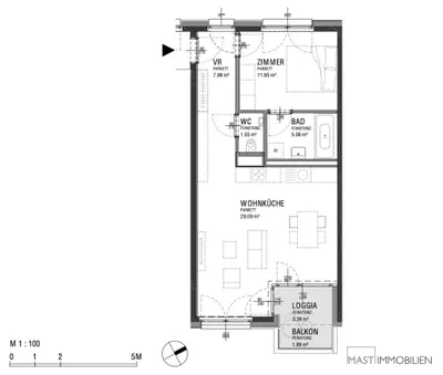 2-Zimmer-Wohnung kaufen in Wien – 59,01 m², € 355.000 – Bild 10 von 10