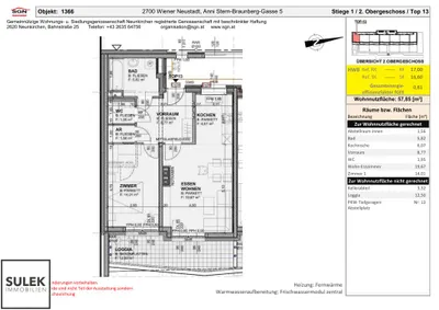 2-Zimmer-Wohnung mieten in Wiener Neustadt – 57,85 m², € 936 – Bild 13 von 13