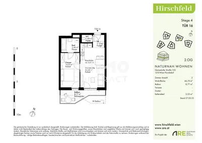 2-Zimmer-Wohnung kaufen in Wien – 46,75 m², € 271.000 – Bild 14 von 14