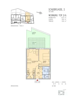 2-Zimmer-Wohnung mieten in Wien – 55,75 m², € 1.020 – Bild 7 von 7
