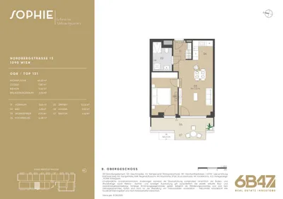 2-Zimmer-Wohnung kaufen in Wien – 46,22 m², € 622.000 – Bild 13 von 13
