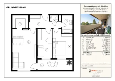 3-Zimmer-Wohnung kaufen in Linz Land – 67,89 m², € 229.000 – Bild 10 von 10