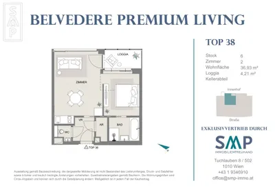 2-Zimmer-Wohnung kaufen in Wien – 37,07 m², € 399.000 – Bild 11 von 11