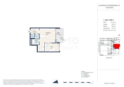 2-Zimmer-Wohnung mieten in Wien – 61,19 m², € 1.987 – Bild 13 von 13