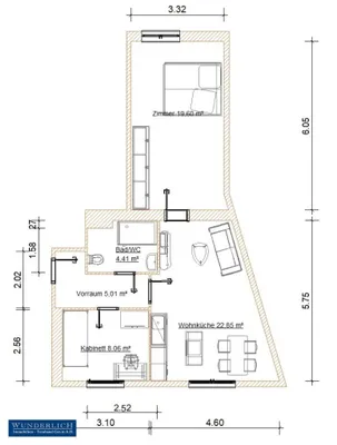 3-Zimmer-Wohnung mieten in Wien – 59,71 m², € 950 – Bild 18 von 18