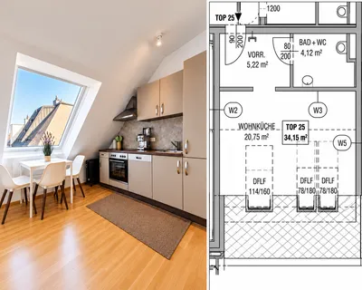 1-Zimmer-Wohnung kaufen in Wien – 34,15 m², € 195.000
