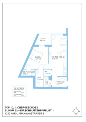 2-Zimmer-Wohnung mieten in Wien – 53,03 m², € 899 – Bild 8 von 10