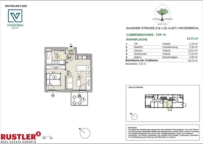2-Zimmer-Wohnung kaufen in Mödling – 34,73 m², € 265.050 – Bild 8 von 18