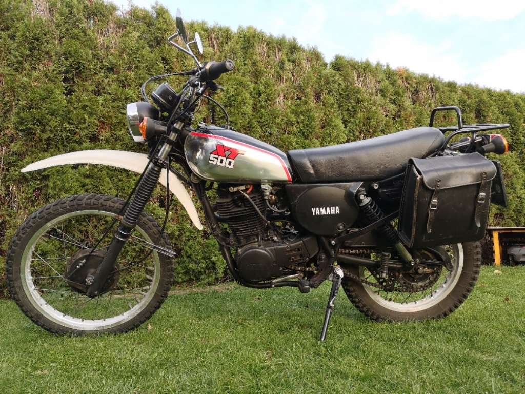 Yamaha XT 500 Silber Tank Enduro