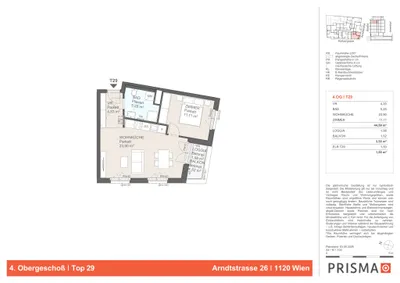 2-Zimmer-Wohnung kaufen in Wien – 44,59 m², € 342.000 – Bild 4 von 4