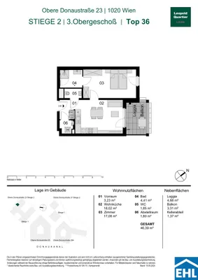 Immobilie kaufen in Wien – 46,39 m², € 459.000 – Bild 31 von 31