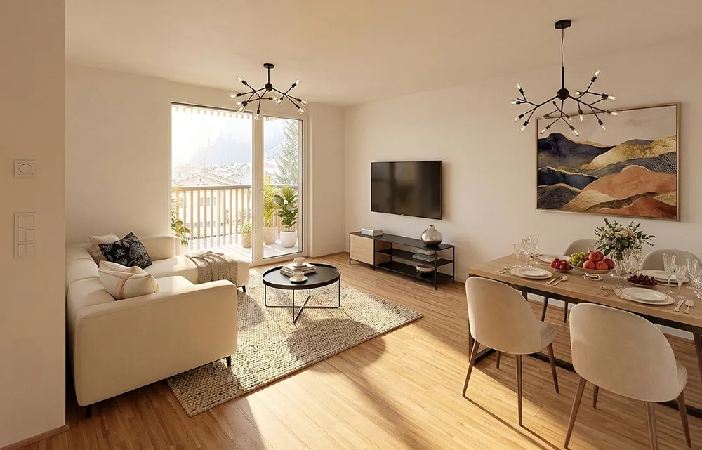 Attraktive 3-Zimmer Wohnung mit Balkon (Top A2.02) – pohled 2