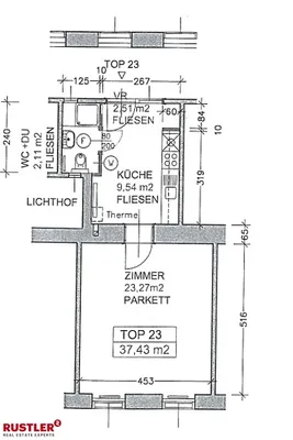 1-Zimmer-Wohnung mieten in Wien – 38,31 m², € 515 – Bild 4 von 5