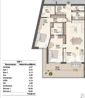 3-Zimmer-Wohnung kaufen in Bludenz – 114 m², € 1.175.000 – Bild 8 von 8