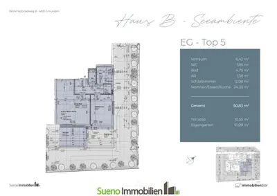 2-Zimmer-Wohnung kaufen in Gmunden – 50,83 m², € 357.100 – Bild 24 von 29