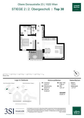 2-Zimmer-Wohnung kaufen in Wien – 53,8 m², € 478.000 – Bild 27 von 27