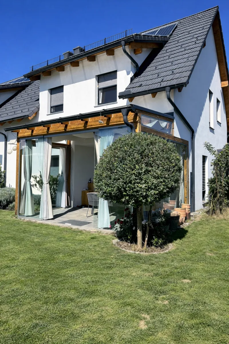 Romantische Ziegelmassiv-Doppelhaushälfte mit Sommergarten und Sauna, voll ausgestattet und provisionsfrei! (Provisionsfrei), Mellach