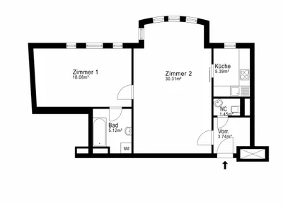 2-Zimmer-Wohnung mieten in Wien – 64,09 m², € 1.350 – Bild 10 von 10