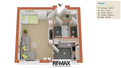 1-Zimmer-Wohnung kaufen in Korneuburg – 35 m², € 60.000 – Bild 9 von 9