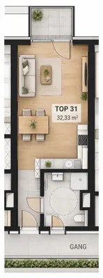 1-Zimmer-Wohnung kaufen in Wien – 32,33 m², € 273.700 – Bild 10 von 10