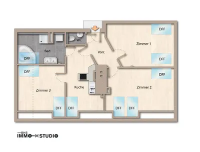 3-Zimmer-Wohnung kaufen in Graz – 89,99 m², € 298.000 – Bild 14 von 17