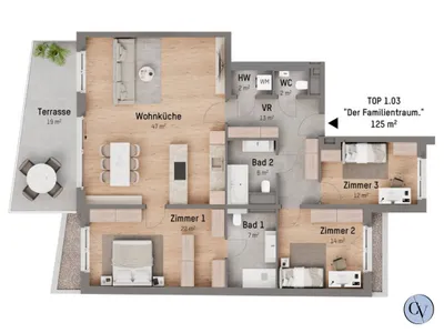 4-Zimmer-Wohnung kaufen in Wien – 125,03 m², € 899.900 – Bild 5 von 5