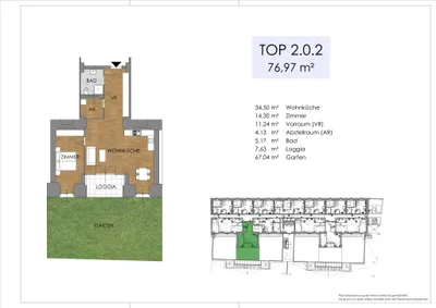 3-Zimmer-Wohnung kaufen in Bruck an der Leitha – 70,3 m², € 287.684 – Bild 7 von 46