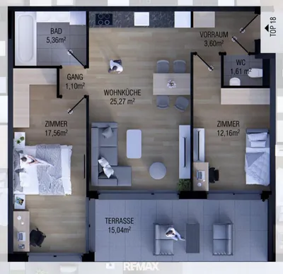 3-Zimmer-Wohnung kaufen in Wien – 66,66 m², € 439.000 – Bild 7 von 7