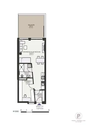 2-Zimmer-Wohnung mieten in Graz – 48,35 m², € 694 – Bild 5 von 5