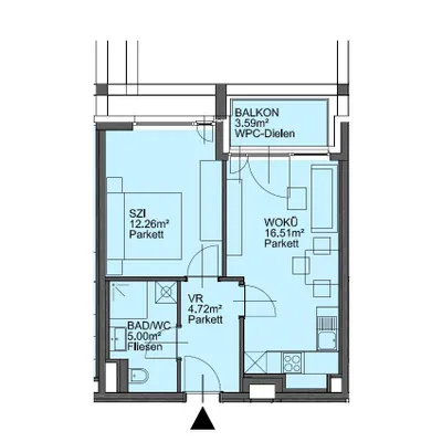 2-Zimmer-Wohnung mieten in Wien – 38,49 m², € 899 – Bild 9 von 11