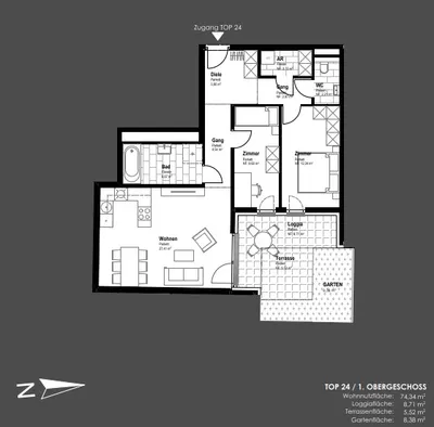 3-Zimmer-Wohnung kaufen in Bruck an der Leitha – 74,34 m², € 392.000 – Bild 11 von 13