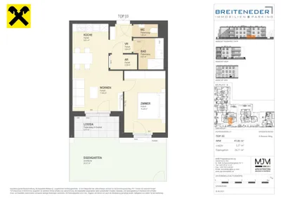 2-Zimmer-Wohnung kaufen in Korneuburg – 47,88 m², € 296.500 – Bild 8 von 8
