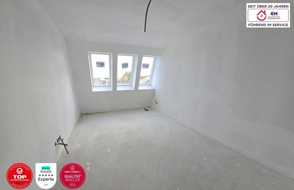 Exklusive 3-Zimmer-Dachgeschosswohnung mit Terrasse und 36m² Dachterrasse im Erstbezug! - Widok 3