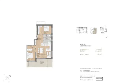 3-Zimmer-Wohnung kaufen in Villach Land – 74,05 m², € 490.000 – Bild 3 von 4