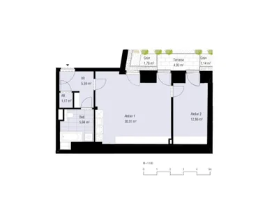 2-Zimmer-Gewerbeimmobilie mieten in Wien – 55,87 m², € 1.290 – Bild 25 von 25